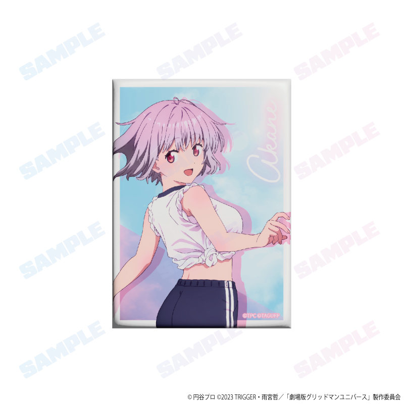 [Ships Late Nov 2026] GRIDMAN UNIVERSE Gym Uniform Ver. Square Stand Can Badge Akane Shinjo