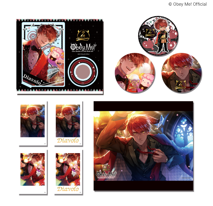 [Ships Mid Jan 2027] Diavolo Birthday Merch: Full Set (All Merch)