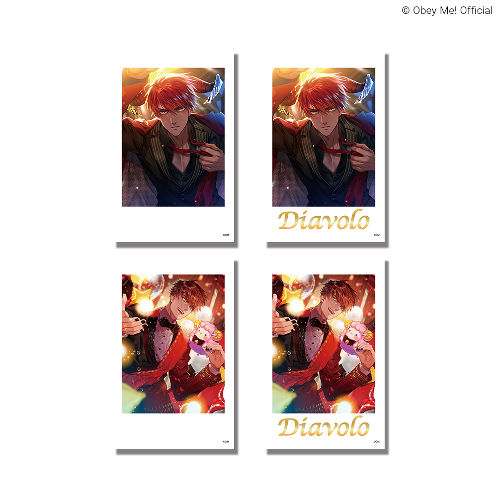 [Ships Mid Jan 2027] Diavolo Birthday Merch: 1 Polaroid Card  (Trading / 4 Designs) 1 Pack
