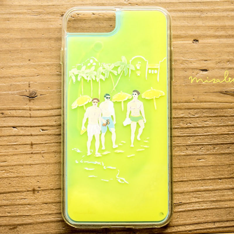 「Waikiki Beach PM4:12」ネオンサンドスマートフォンケース 