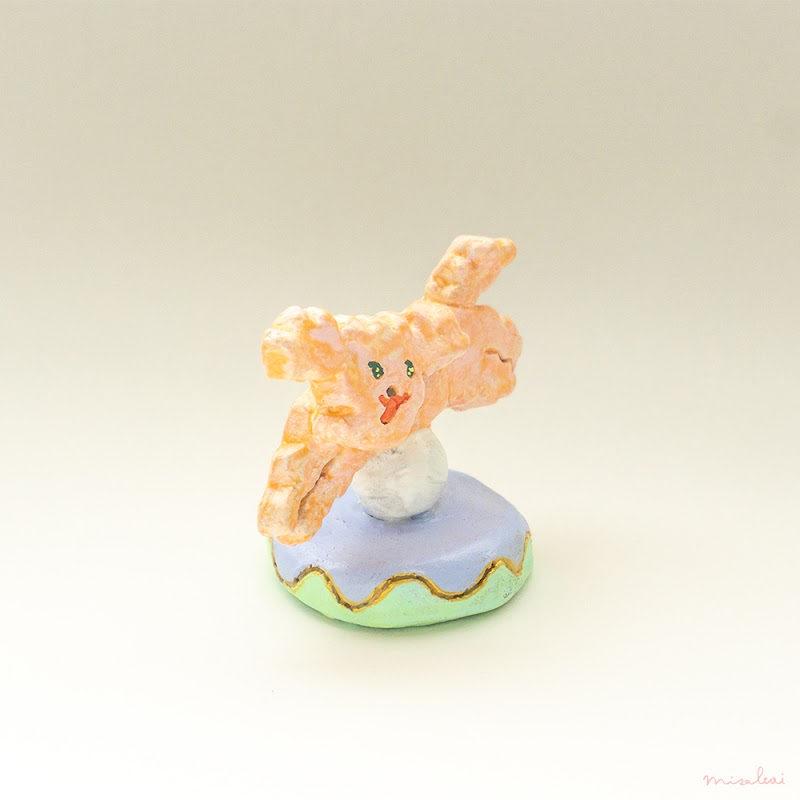 「puppy　orange 」オブジェ