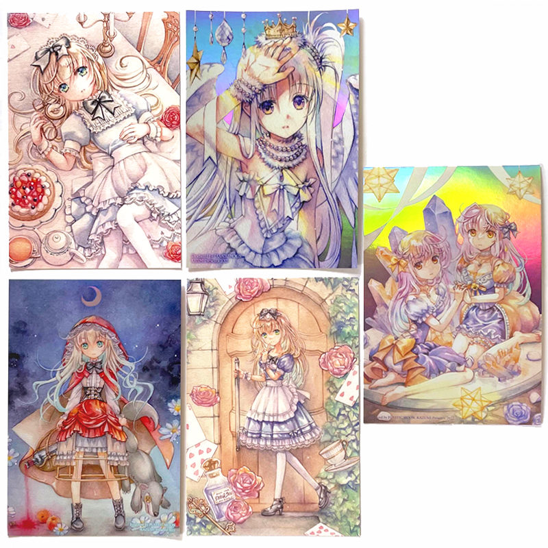 透明水彩画ポストカードセットA