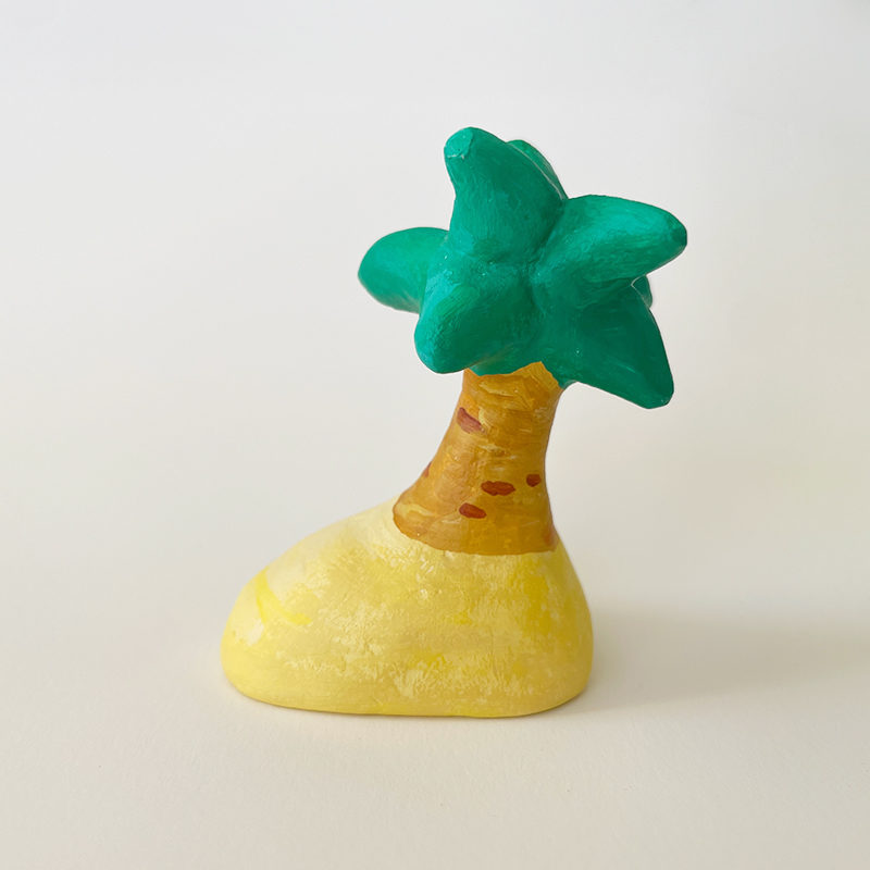 立体作品「ヤシの木」